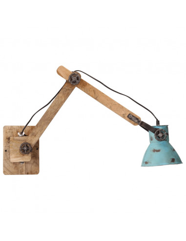 Lampada a Parete 25 W Blu Anticato 96x15x20 cm E27