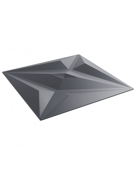 Pannelli Murali 12 pz Grigi 50x50 cm XPS 3 m² Stella