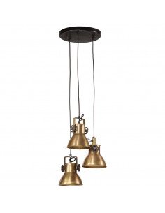 Lampada Pensile 25 W Ottone Anticato 30x30x100 cm E27 2