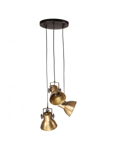Lampada Pensile 25 W Ottone Anticato 30x30x100 cm E27