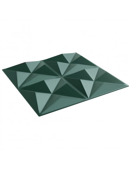 Pannelli Murali 12 pz Verdi 50x50 cm XPS 3 m² Origami