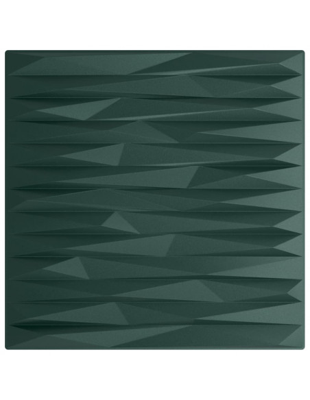 Pannelli Murali 12 pz Verdi 50x50 cm XPS 3 m² Pietra