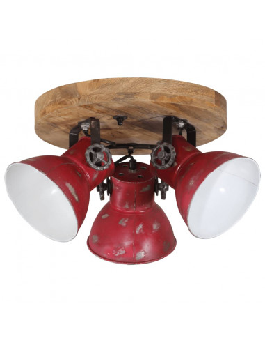 Lampada da Soffitto 25 W Rosso Anticato 35x35x25 cm E27