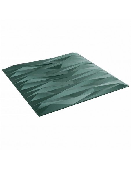Pannelli Murali 12 pz Verdi 50x50 cm XPS 3 m² Pietra