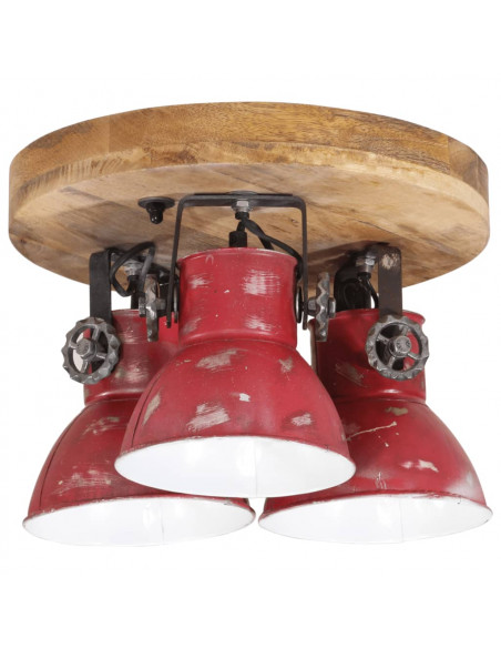 Lampada da Soffitto 25 W Rosso Anticato 35x35x25 cm E27