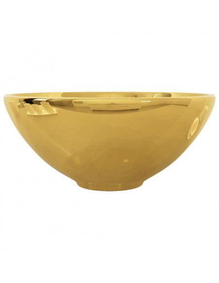 Lavandino 32,5x14 cm in Ceramica Oro