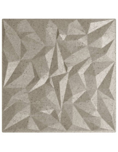 Pannelli Murali 24 pz Beton 50x50 cm XPS 6 m² Ametista 2