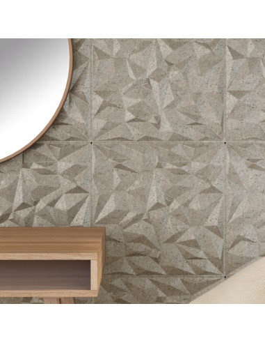 Pannelli Murali 24 pz Beton 50x50 cm XPS 6 m² Ametista