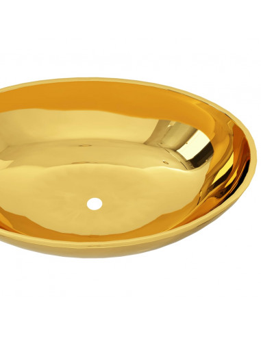 Lavandino 40x33x13,5 cm in Ceramica Oro