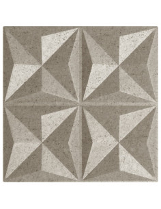 Pannelli Murali 24 pz Beton 50x50 cm XPS 6 m² Origami 2