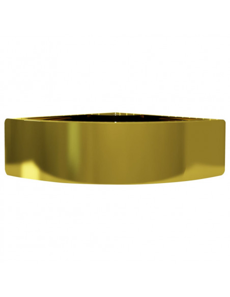 Lavandino con Troppopieno 45x32x12,5 cm in Ceramica Oro