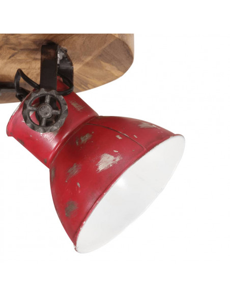 Lampada da Soffitto 25 W Rosso Anticato 50x50x25 cm E27