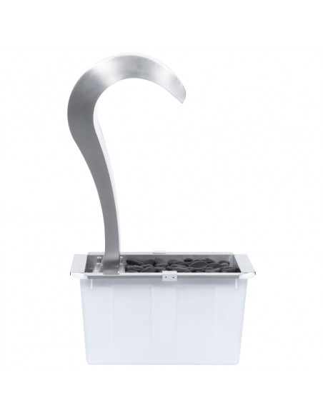 Cascata da Giardino Argento 34x49x82 cm in Acciaio Inox