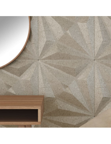 Pannelli Murali 24 pz Beton 50x50 cm XPS 6 m² Stella