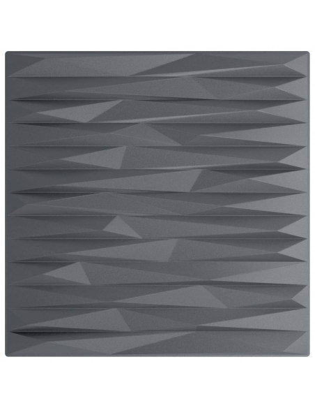 Pannelli Murali 24 pz Grigi 50x50 cm XPS 6 m² Pietra