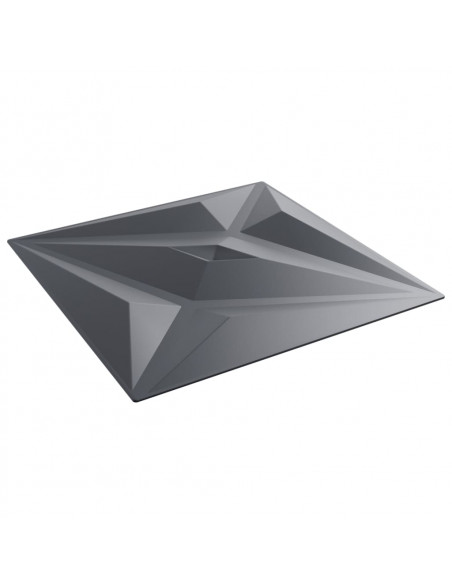 Pannelli Murali 24 pz Grigi 50x50 cm XPS 6 m² Stella