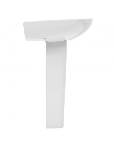 Lavandino a Colonna in Ceramica Bianca 650x520x200 mm