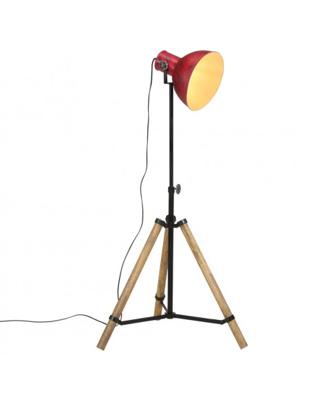 Lampada da Terra 25 W Rosso Anticato 75x75x90-150 cm E27
