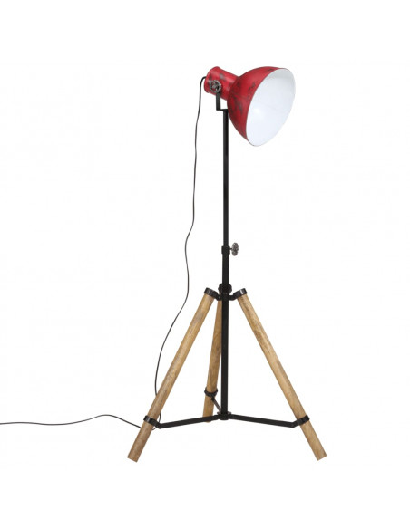 Lampada da Terra 25 W Rosso Anticato 75x75x90-150 cm E27