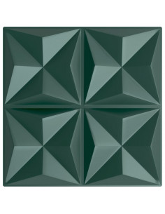 Pannelli Murali 24 pz Verdi 50x50 cm XPS 6 m² Origami 2