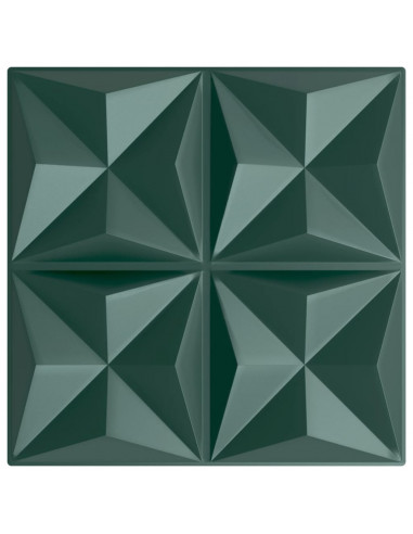 Pannelli Murali 24 pz Verdi 50x50 cm XPS 6 m² Origami