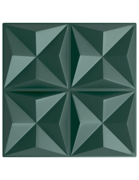 Pannelli Murali 24 pz Verdi 50x50 cm XPS 6 m² Origami