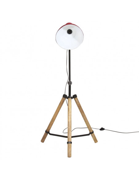 Lampada da Terra 25 W Rosso Anticato 75x75x90-150 cm E27