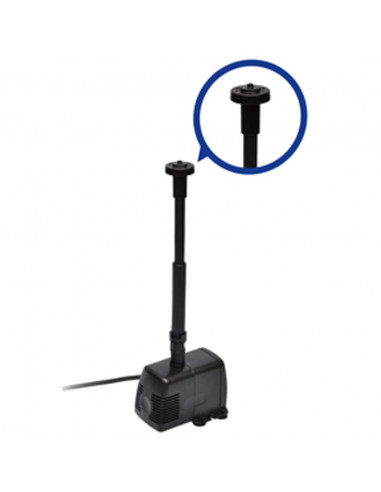 Pompa elettrica per fontane, 3 attacchi, 1000 lt./h