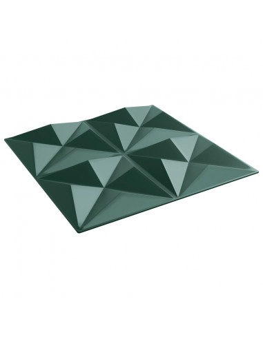 Pannelli Murali 24 pz Verdi 50x50 cm XPS 6 m² Origami