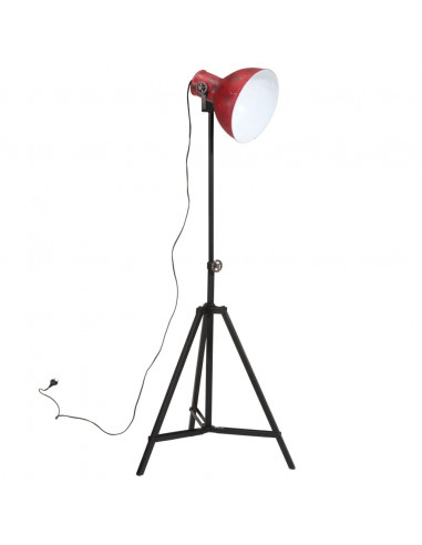 Lampada da Terra 25 W Rosso Anticato 61x61x90/150 cm E27