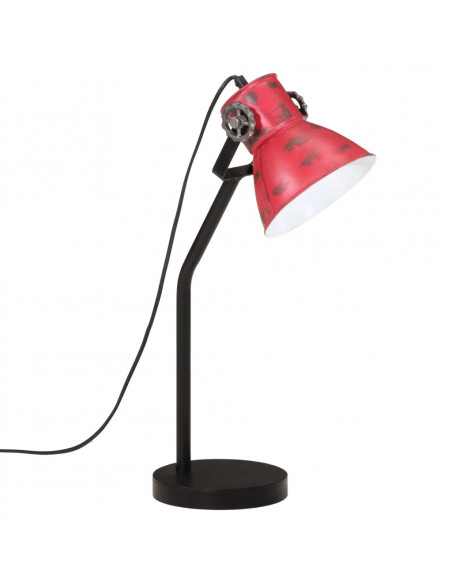 Lampada da Scrivania 25 W Rosso Anticato 17x17x60 cm E27
