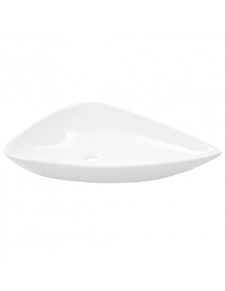 Lavandino Triangolare in Ceramica Bianco 645x455x115 mm