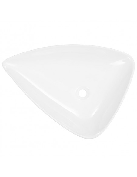Lavandino Triangolare in Ceramica Bianco 645x455x115 mm