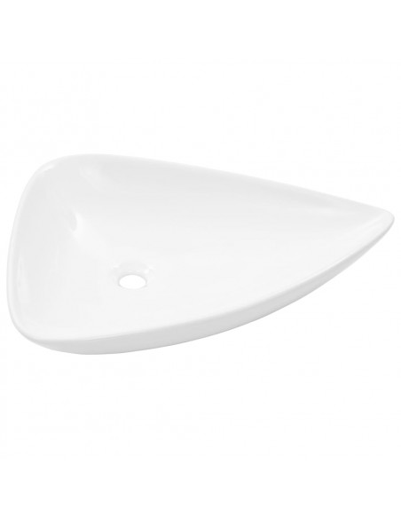 Lavandino Triangolare in Ceramica Bianco 645x455x115 mm