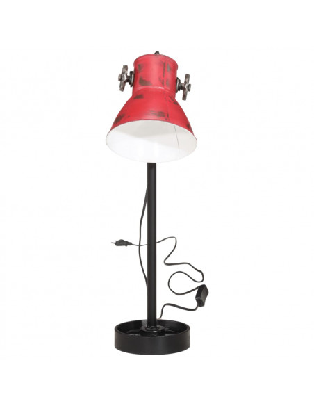 Lampada da Scrivania 25 W Rosso Anticato 15x15x55 cm E27