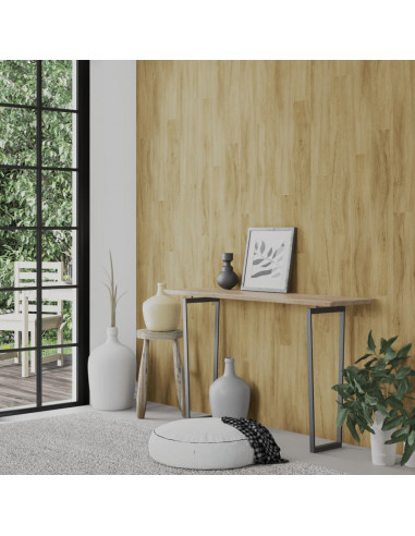 Pannelli da Parete Effetto Legno Marrone PVC 4,12 m²