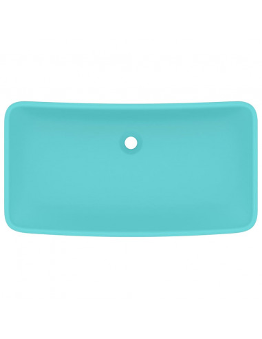 Lavabo Lusso Rettangolare Verde Chiaro Opaco 71x38 cm Ceramica