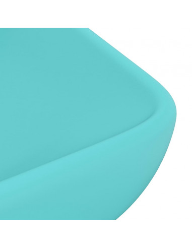 Lavabo Lusso Rettangolare Verde Chiaro Opaco 71x38 cm Ceramica