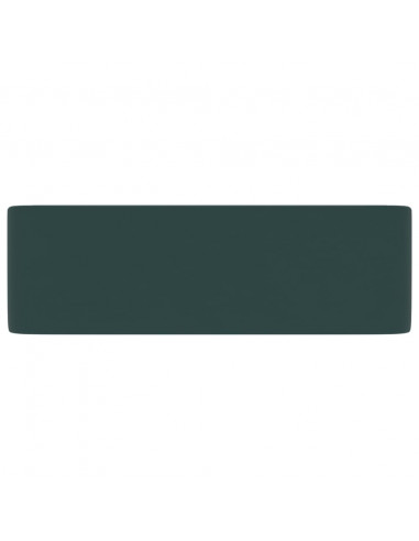 Lavandino Luxury Verde Scuro Opaco 41x30x12 cm in Ceramica