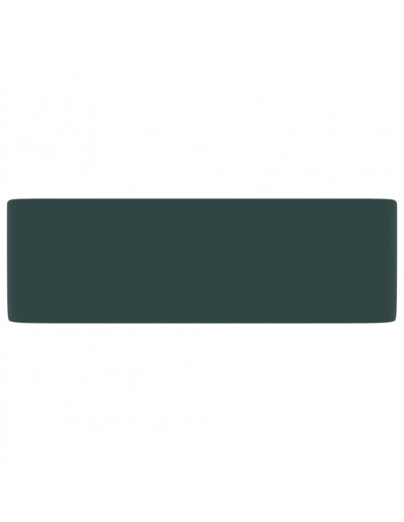 Lavandino Luxury Verde Scuro Opaco 41x30x12 cm in Ceramica