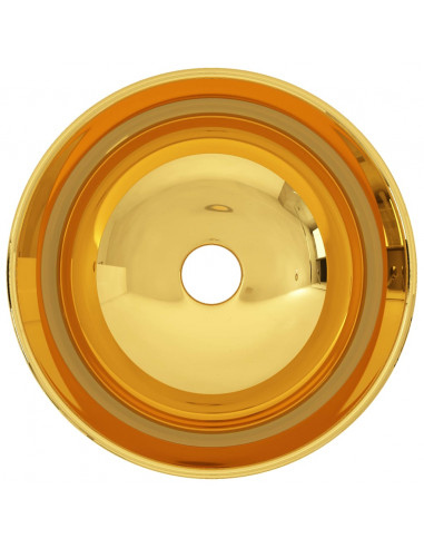 Lavandino 28x10 cm in Ceramica Oro