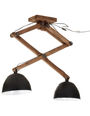 Lampada da Soffitto 25 W Nera 29x18x85 cm E27