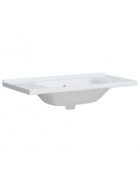 Lavandino da Bagno Bianco 91,5x48x19,5 cm Rettangolare Ceramica
