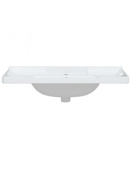 Lavandino da Bagno Bianco 91,5x48x23cm Rettangolare in Ceramica