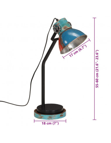 Lampada da Scrivania 25 W Multicolore 18x18x60 cm E27