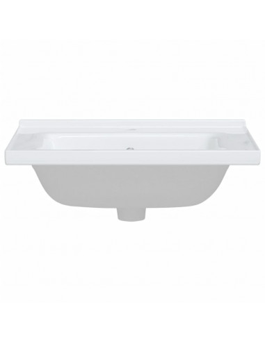 Lavandino da Bagno Bianco 61x48x19,5cm Rettangolare in Ceramica