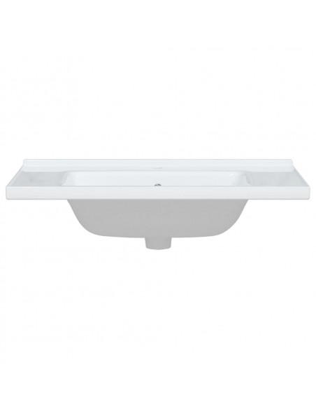 Lavandino da Bagno Bianco 81x48x19,5cm Rettangolare in Ceramica