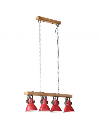 Lampada da Soffitto 25 W Rosso Anticato 90x24x111 cm E27