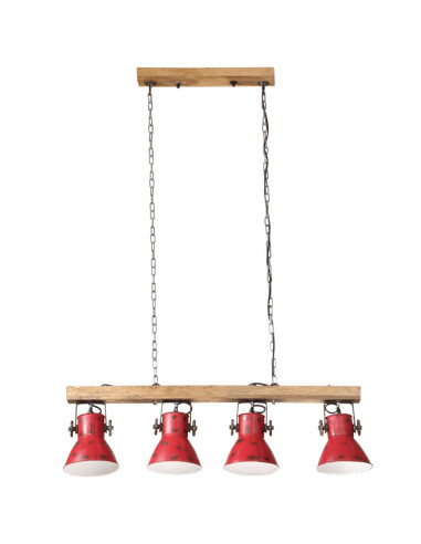 Lampada da Soffitto 25 W Rosso Anticato 90x24x111 cm E27