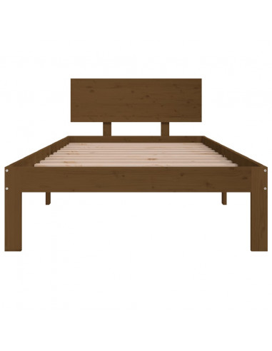 Giroletto Marrone Miele in Legno Massello di Pino 90x200 cm